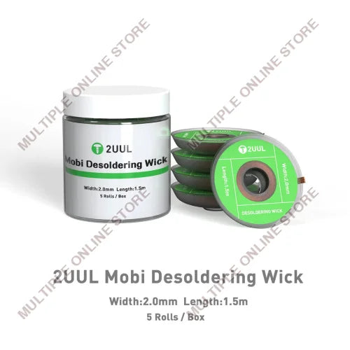 2UUL DW01 Mobi Desoldering Wick 2015 5Rolls/Box (W) 2.0mm (L) 1.5m
