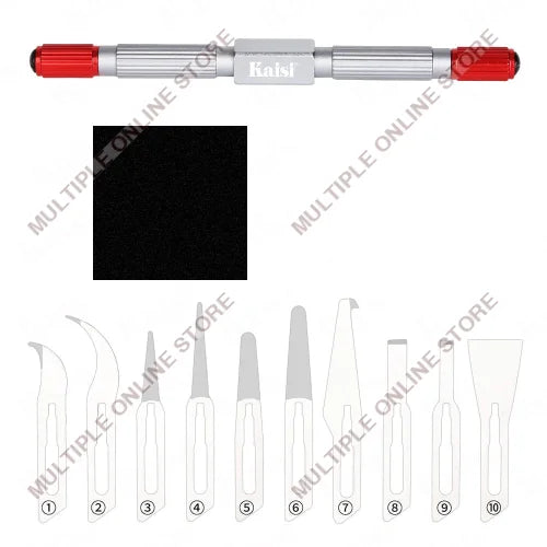Kaisi K-310 Double End Use Design High Hardness & Toughness Blade Set 10 in 1