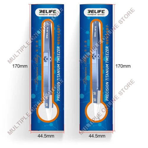 RELIFE RT-11E & RT-15E Precision Titanium Tweezer Set 2 in 1