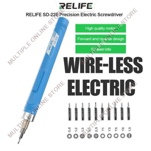 RELIFE SD-22E Precision Electric Screwdriver with 10 Bits