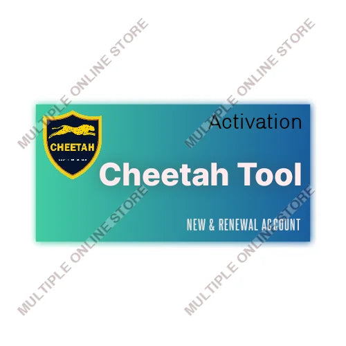 Cheetah Tool Activation for New & Renewal Account