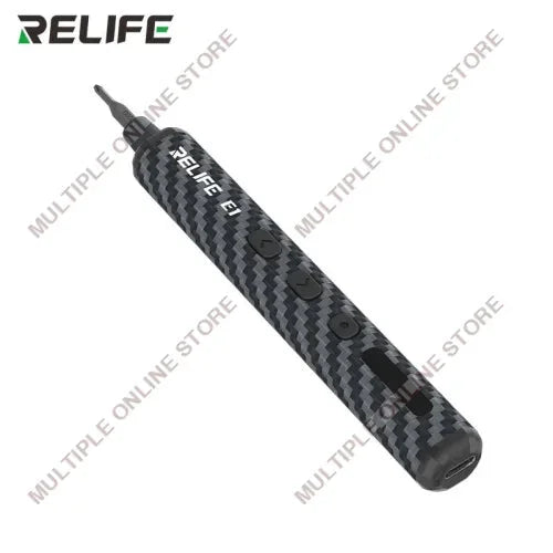 RELIFE E1 Carbon Fiber Electric Screwdriver Set with 12 Bits