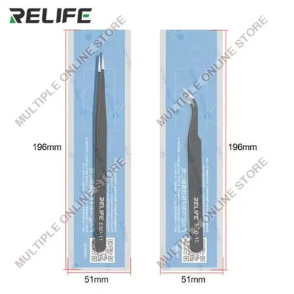 RELIFE ESD-11 & ESD-15 Anti Static Non Magnetic Tweezer Set 2 in 1