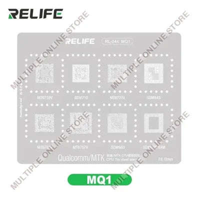 RELIFE RL-044 MQ1 Qualcomm/MTK CPU Tin Steel Stencil