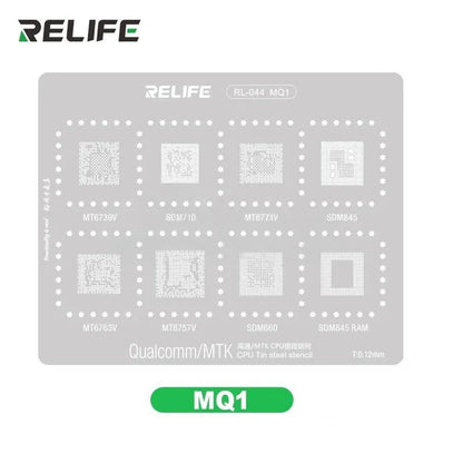 RELIFE RL-044 MQ1 Qualcomm/MTK CPU Tin Steel Stencil