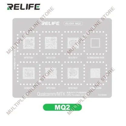 RELIFE RL-044 MQ2 Qualcomm/MTK CPU Tin Steel Stencil