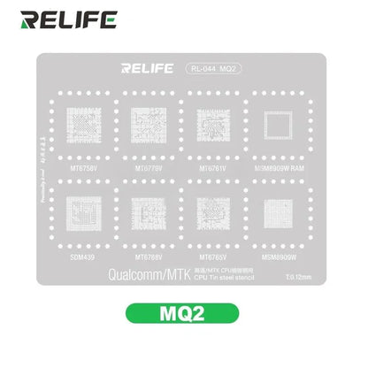RELIFE RL-044 MQ2 Qualcomm/MTK CPU Tin Steel Stencil