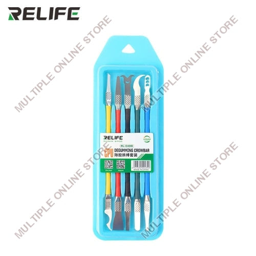 RELIFE RL-049B CPU Degumming Crowbar 5 in 1 Set