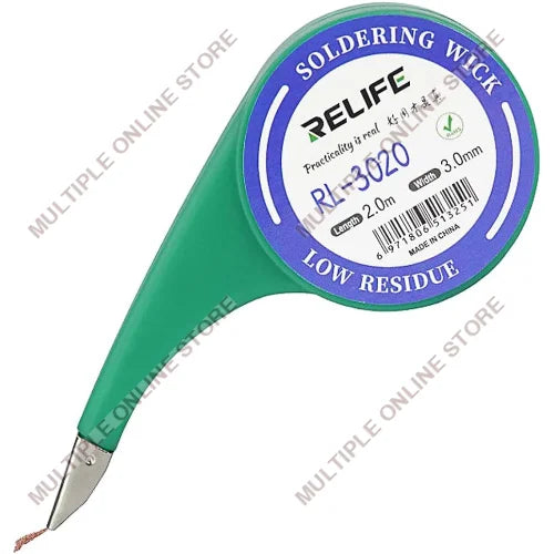 RELIFE RL-3020 Soldering Wick (L) 2.0M (W) 3.0MM
