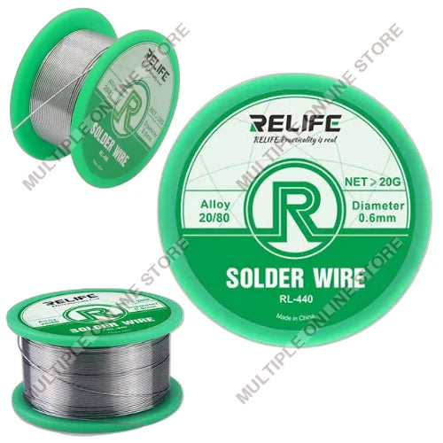 RELIFE RL-440 Solder Wire (A) 20/80 (D) 0.6MM