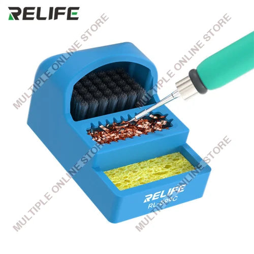 RELIFE RL-599C Soldering Iron Tip Cleaner 3 in 1 Set