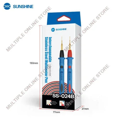 SUNSHINE SS-024B Interchangeable Stainless Steel Multimeter Pen